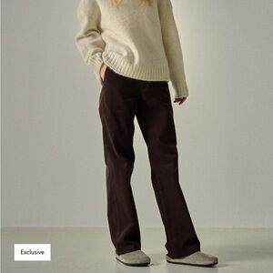 SOLD Facade Pattern brown corduroy pants